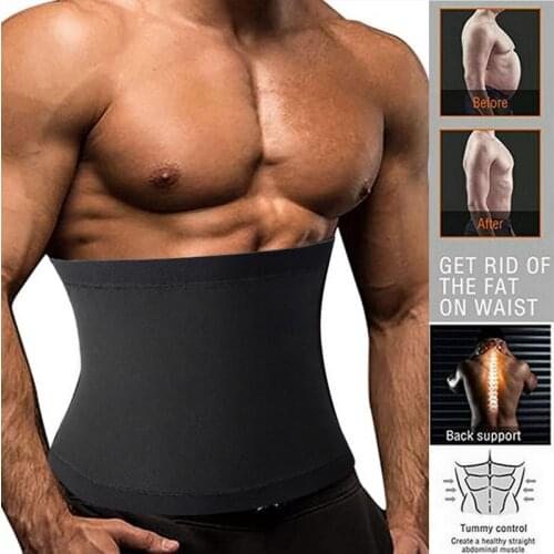 Sauna Slimming Belt for Man Belt for Training Belly Sheath Corset Sweat Belt Unisex Fat Burning Body Shaper Weight Loss