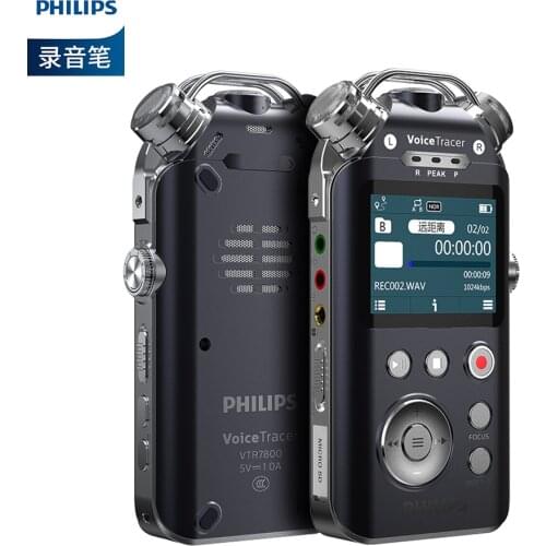 Philips Original Distance Wireless digital voice recorder 16GB 3MICS Plus External MIC