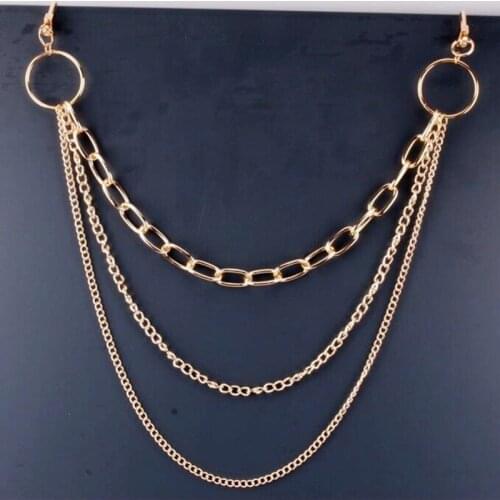 Punk Metal Multi Layer Thick Chain Choker Necklace for Women Men Goth Fashion Night Club Jewelry Female Choker Hip Hop Jewelry