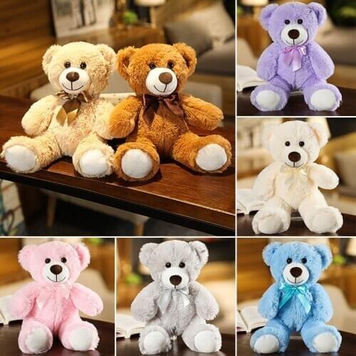 35cm Plush Teddy Bear Toy Stuffed Animal Baby Dolls Brown Bear Plush Toys for Girl Kids Gift Wedding Favor Nursery Decor