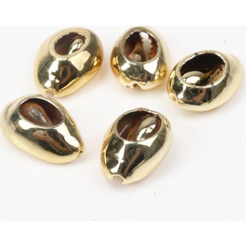 Natural Spiral Shell Charm Pendants Conch At Random Gold for jewelry making Diy 16-24mm 10pcs TRS0159