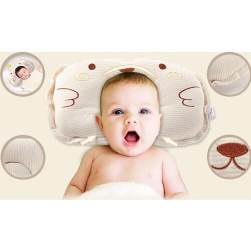 Hot baby pillow shape toddler sleep positioner anti roll cushion flat head pillow protection of almohadas