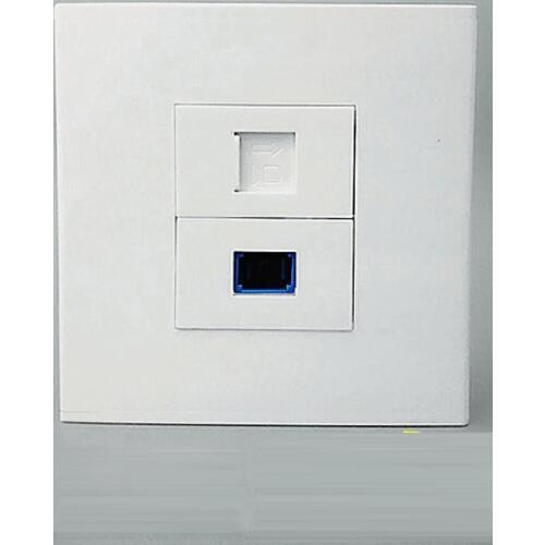 86x86mm Wall Outlet Fiber SC Optical Interface RJ45 Network Jack Panel Socket Type Connector