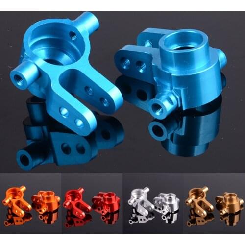 SLA002 #6837 2P Aluminum Steering Blocks Hub Carrier Left & Right For RC Traxxas 1/10 Slash 4x4 Rustler Stampede Upgrade Parts