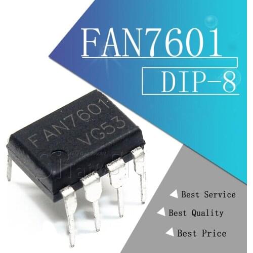 10pcs/lot FAN7601 DIP8 FAN 7601 DIP-8
