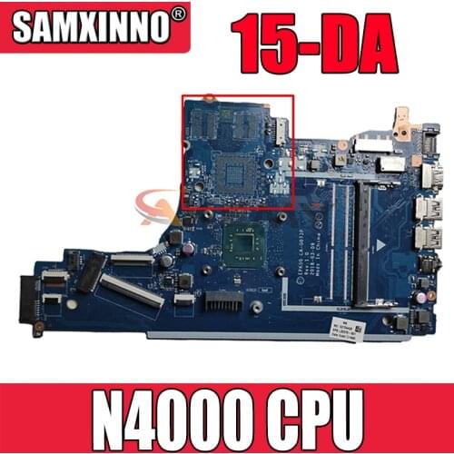 High quality PC For HP 15-DA Laptop Motherboard With N4000 CPU L20372-601 L20372-001 EPK50 LA-G073P DDR4 100% Tested Fast Ship