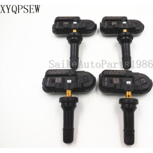 XYQPSEW SET OF 4 NEW 2014 For RAM TRUCK CHEROKEE TIRE PRESSURE SENSORS TPMS 68157568AA USA