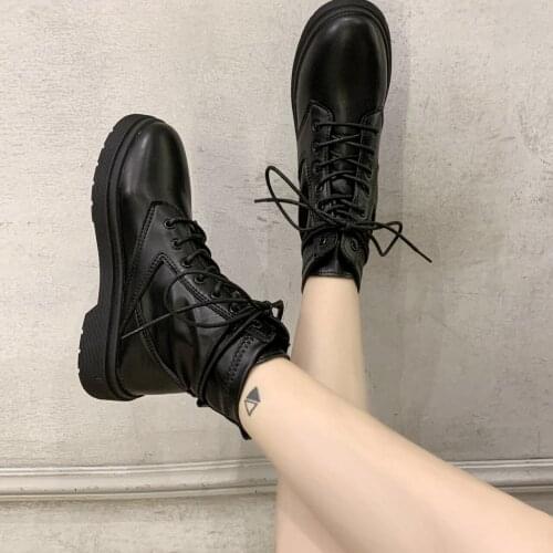 Womens Shoes Short Boots British Style Soft Leather Nude Boots Womens Autumn and Winter 2021 New Casual Women Fashion Size 40