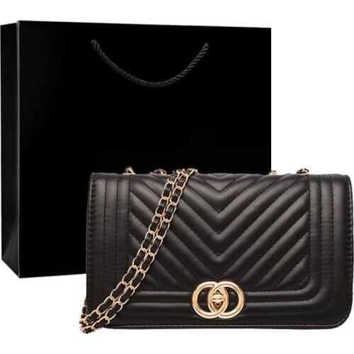 2021 Women Bag Summer New Shoulder Fashion Korean PU Female Messenger Crossbody Bag Pure Color Famous Designer Diamond Chain Bag