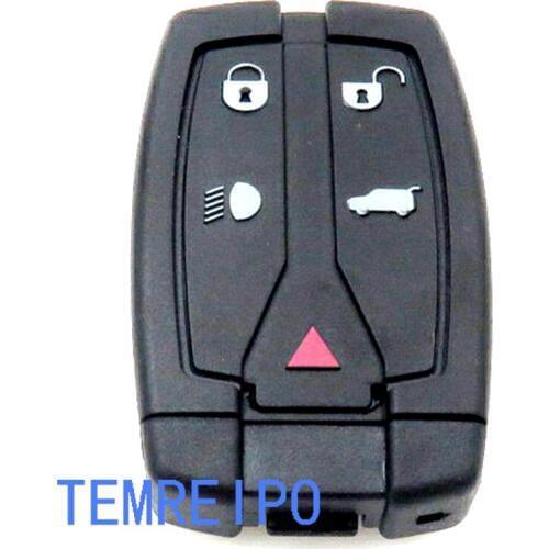 10pcs/lot Replacement 5 Button Remote Key Shell Uncut Blade Fob Case Fit For Land Rover Freelander 2 3