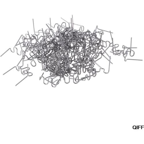 100 Pcs/Set Precut 0.8mm Wave Flat Hot Staples For Plastic Stapler Repair Welder May06