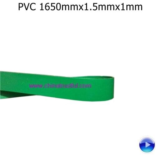 12pcs 1650mmx1.5mmx1mm pvc plastic bag side sealing machine belt rubber conveyor belt size