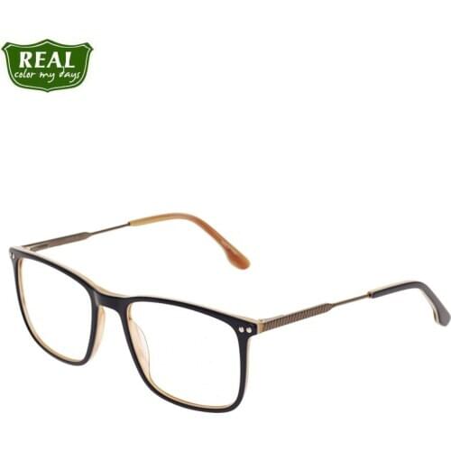 Acetate Eyewear Eyeglass Frames Metal Legs Patchwork Eyeglasses Myopia Eye Glasses Frames for Women Men Plain Spectacle Frame