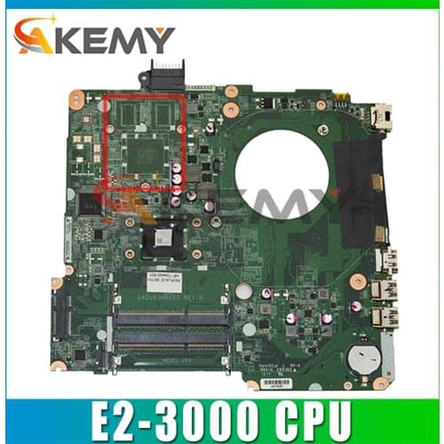 AKemy Laptop motherboard For HP Pavilion 15-N 15-F Mainboard 781935-001 781935-501 783324-501 DA0U93MB6D0 E2-3000