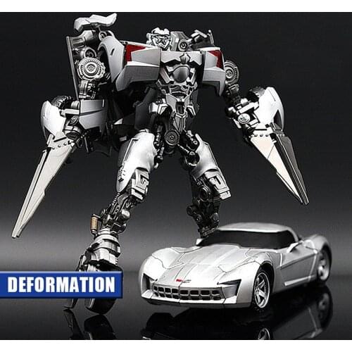 BMB Transformation LS08 LS-08 Alloy Corvette Assassin Sideswipe Movie Action Figure Robot Collection Gifts Toys
