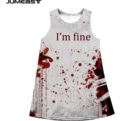 Jumeast Brand Women 3D Printed Dresses Joker Summer Fashion Sleeveless Dress Suspender Nightdress