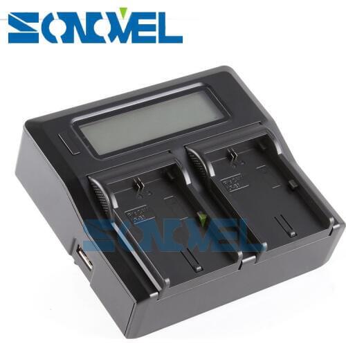 Dual Channel Battery LCD Charger For Sony NP-FM50 NP-FM70 NP-FM90 BC-V615A NP-QM91 NP-QM91D NP-FM500H NP-FM51 NP-FM55H NP-FM30