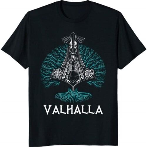 Valhalla Viking T Shirt T-Shirt New 2019 Fashion T Shirt Men Summer Style T Shirt Cool Tees Summer Hot Sale Tee Shirts
