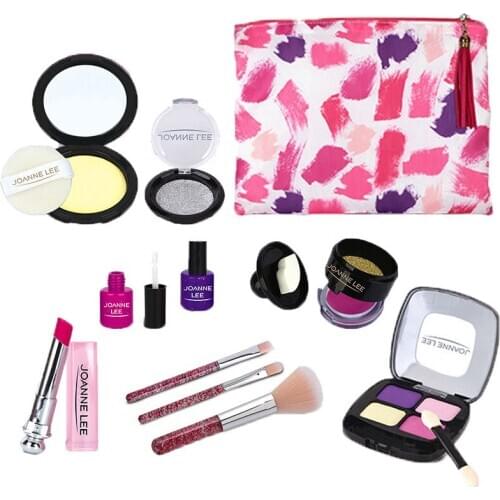 Girl Make Up Toys Princess Beauty Simulation Cosmetics Pretend Play Pink Makeup Set Play House Toys For Girls