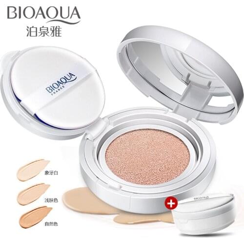 BIOAQUA Air Cushion BB Cream Isolation BB Nude Concealer Oil Control Moisturizing Liquid Foundation CC Cream