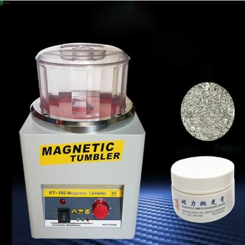 KT-185 Jewelry Magnetic Polishing Machine Small Magnetic Grinding Machine Deburring Magnetic Polishing Machine Silver Jewelry