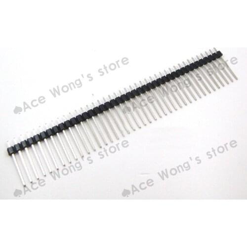 Best Price!!(20pcs/lot) Single Row Male pin header single row 1x40pin, straight, 2.54mm, PCB, , Connector h=25mm