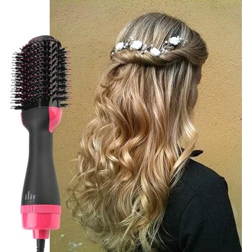 Hair dryer Comb Multifunctional Infrared Negative Ion Hot Air Comb Straight Hair Curling Comb