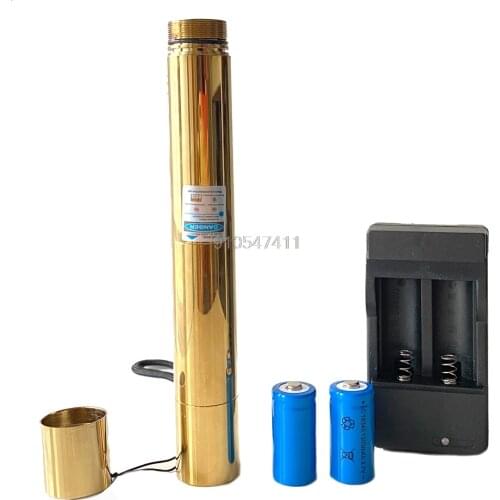 2W Powerful Blue Laser Pointers High Power 450nm Lazer sight Flashlight Burning Match/Burn cigars included 16340 battery