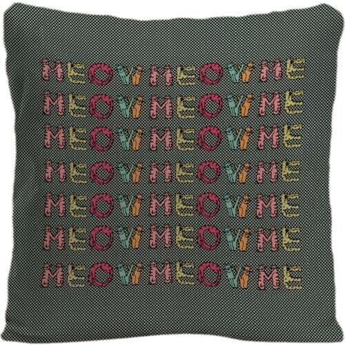 Cartoon Cat Meow Art Cushion Wedding Decorative Cushion Cover Pillow Case Customize Gift By Lvsure For Car Sofa Seat Pillowcase