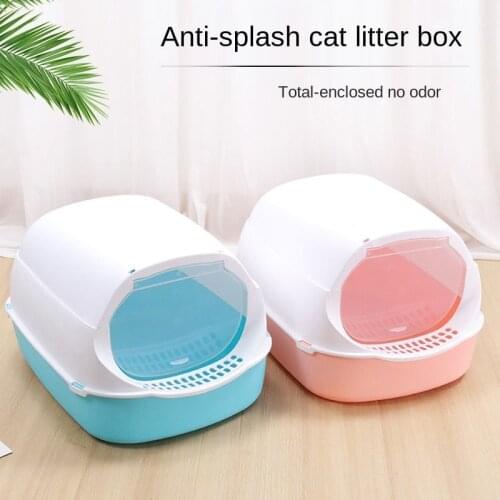 New fully enclosed litter box deodorizing cat toilet large cat toilet litter box enclosed cat supplies pet cat supplies