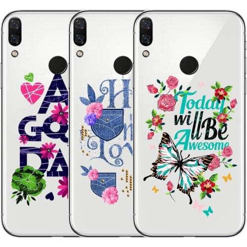 Anti - Fall Mobile Phone Shell For Xiaomi Redmi note7 All-inclusive Transparent Protective Case Ultra-thin Tidal