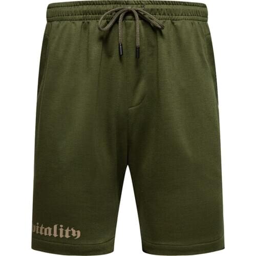 Five-Point Trend Casual Shorts Beach Sports Comfortable Print Mens Pants Middle Waist Knee Length Drawstring Short Pants