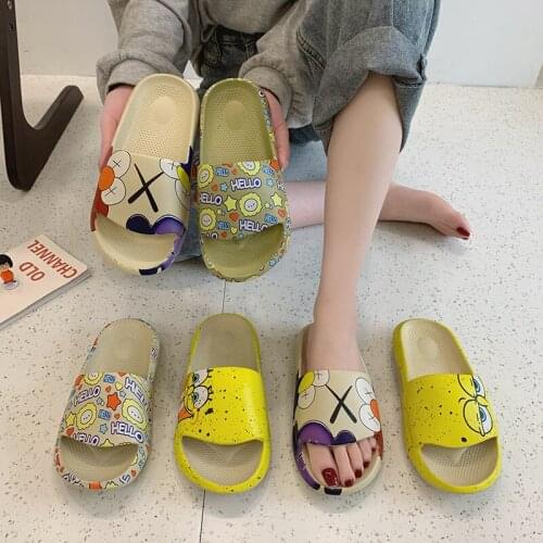 Fashion Womens Sandals Unisex Men Women Slippers Platform Fish Mouth Flip Flops Cool Beach Slides Soft Non-Slip Cute Home Shoes