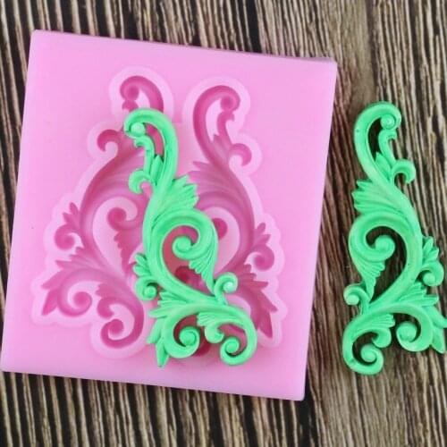 Lace Pattern Border Silicone Mold Fondant Mold Cake Decorating Tools Gumpaste Mold Chocolate Sugar Art Displays