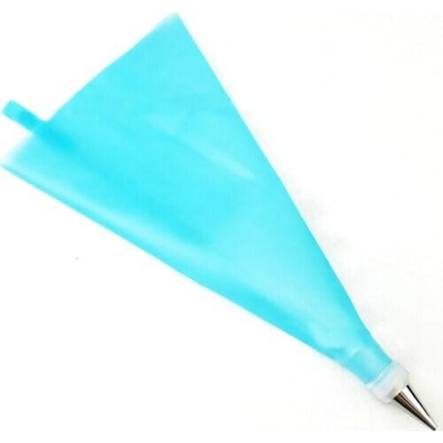 Silicone Cake Tools Icing Piping Cream Pastry Bag with 6pcs Stainless Steel Nozzle Sets DIY Decorating Baking Tool