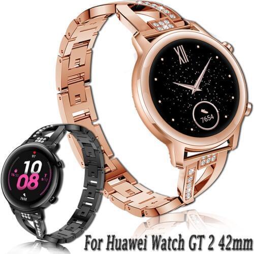For Huawei Watch GT 2 / Honor magic Watch 2 42mm Stainless Steel band Replacement 20mm Watch Strap Metal Aolly Bracelet