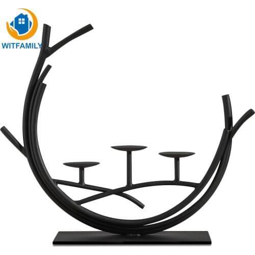 Wedding Home Decoration Handmade Candle Holder Candle Stand Wedding Candlestick Candelabra Fashion Romantic Dining Table