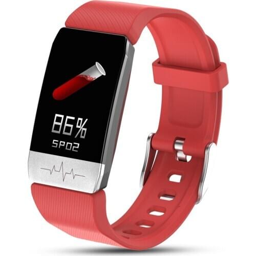 Waterproof Temperature Measuring Smart Bracelet Fever Monitor Health Fitness Tracker ECG Monitor Smartwatch For Iphone Android