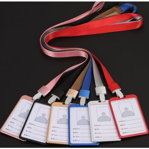 High Quality Aluminum Alloy Card Holder ID Document Holder Accessories Bank Credit Card Document Holder Business Work Card