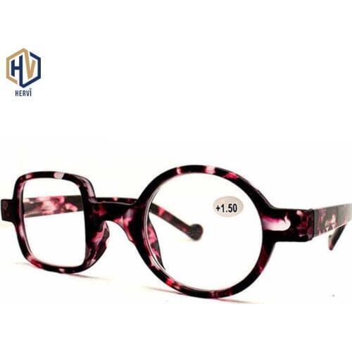 High Quality Round Reading Glasses Fashion Men Women Square Ultralight Frame Reading Eyeglasses Simple Portable