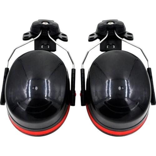 Soundproof Earmuffs, Noise Protection, Hard Hat Attachment, NRR 27 DB, for Construction, Manufacturing, Maintenance