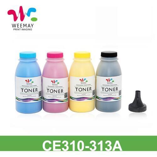 100g/bag CE310A 311A 312A 313A Color toner powder refilled compatible for HP LaserJet CP1025/1025nw/M175a/M275/M175nw