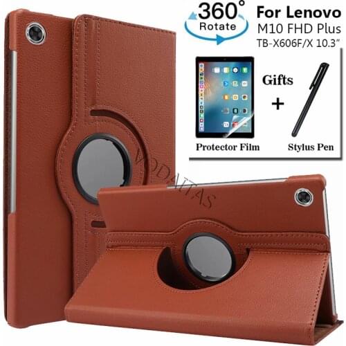 2020 Cover For Lenovo Tab M10 FHD Plus 10.3'' TB-X606F TB-X606X funda Case For Lenovo Tab M10 Plus X606 Caqa Coque +film+Pen