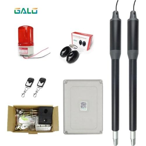 An Aluminum Design For Home Use Dual Swing Gate Opener Kits With WiFi Camera Optional Remote Monitoring