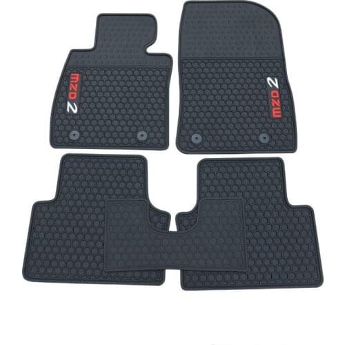 Car Rubber Floor Mats Non-Slip Mat Feet Pads Rugs For Mazda 2 2007 2008 2009 2010 2011 2012 Left Hand Drive