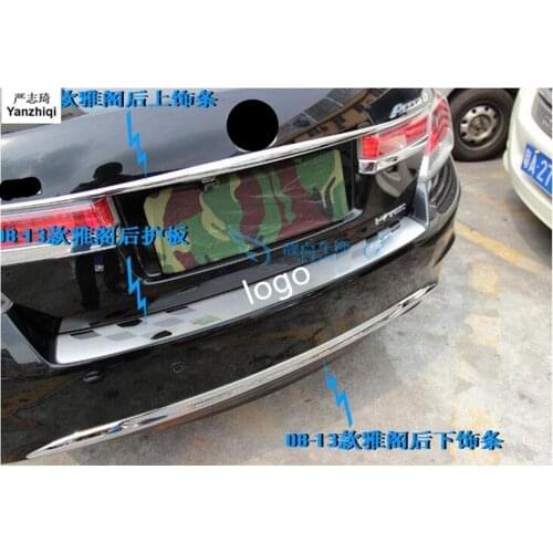 Free shipping 1pcs/lot Stainless steel rear fender rear lamp trunk box trim strip for HONDA accord 8 2008 -2013