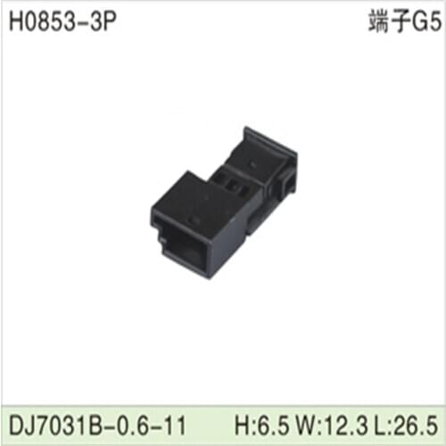 Free shipping 500pcs DJ7031B-0.6-11 0.6mm 3Pin AMP Car Electrical Wire Connectors for AUdi,VW，BMW，Honda，Toyota，Ford，Mitsubishi