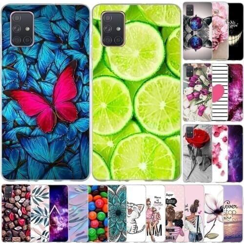 For Samsung Galaxy A71 Case Silicone Back Cover For Samsung Galaxy A71 Cover Funda Capa Coque Bumper A7 1 A 71 A715F Phone Case