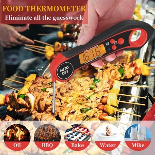 Digital Food Thermometer Backlight Instant Read Meat Thermometer Barbecue BBQ Grill Thermometer Cooking Baking Oven Thermometer