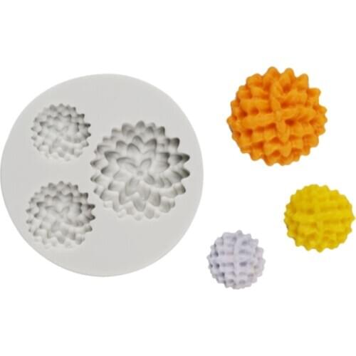 Flower Core Silicone Mold Fondant Cakes Decorating Tools Silicone Mold Sugarcraft Chocolate Baking Tools For Cakes Gumpaste Form